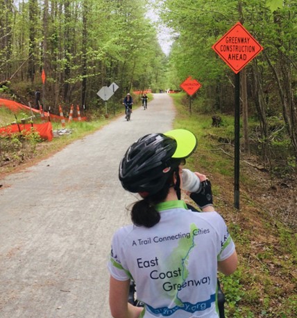 Construction on the East Coast Greenway